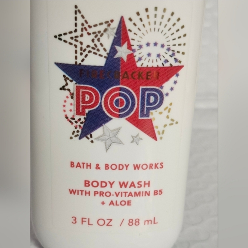 2 Bath & Body Works Firecracker Pop Body Wash 3 Fl Oz - Picture 3 of 4